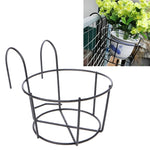 Support de fleurs métallique rond pour balcon Clôture Support mural en fer forgé pour pot de fleurs, S, M, L, XL