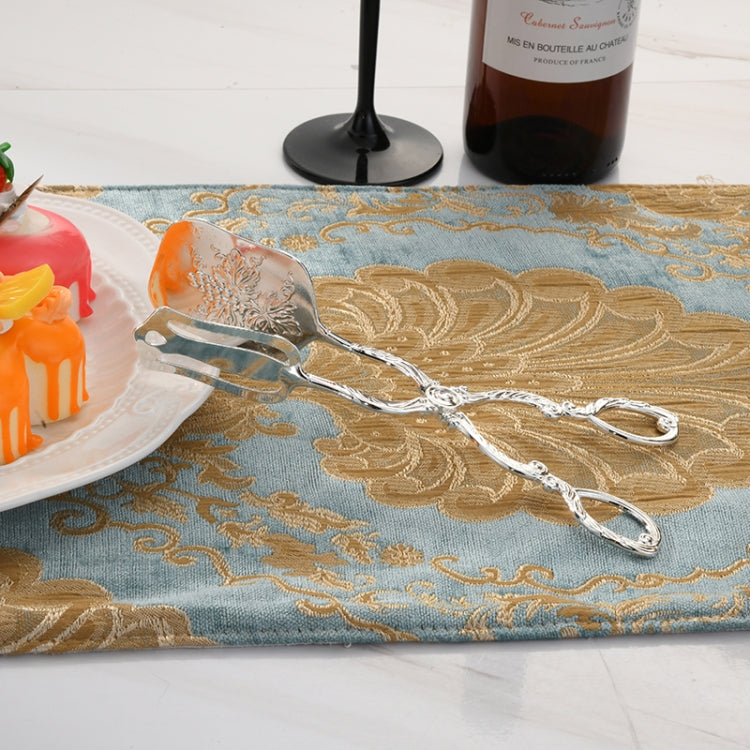 Pince à gâteau, fruits, dessert et salade en alliage de zinc rétro, Pince à gâteau et fruits carrée argentée, Pince à gâteau et fruits ronde argentée, Pince à gâteau et fruits ronde dorée