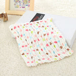 Lot de 2 serviettes de salive en gaze de coton à 6 couches, tissu seersucker médical, petite écharpe carrée
