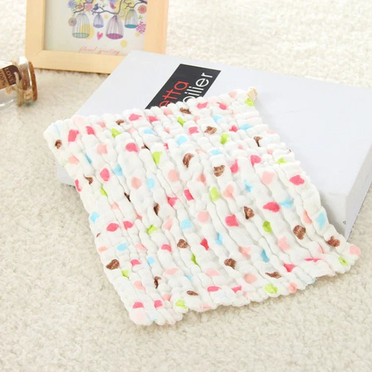 Lot de 2 serviettes de salive en gaze de coton à 6 couches, tissu seersucker médical, petite écharpe carrée