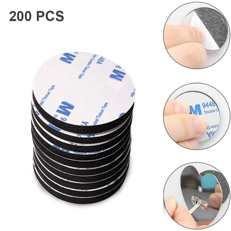 Autocollant Éponge en Mousse EVA Rond Double Face Forte Haute Viscosité, 200 PCS 20x1.5mm