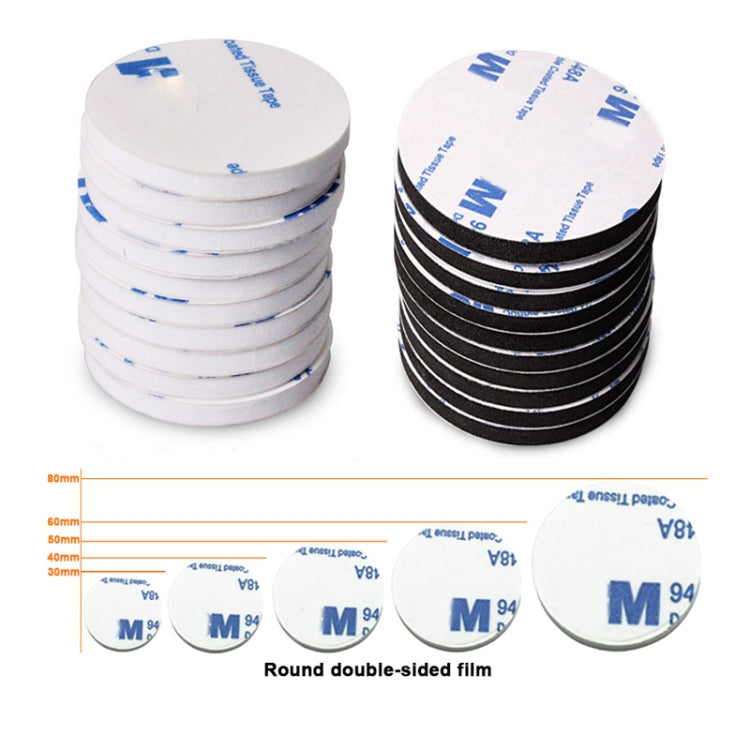 Autocollant Éponge en Mousse EVA Rond Double Face Forte Haute Viscosité, 200 PCS 20x1.5mm