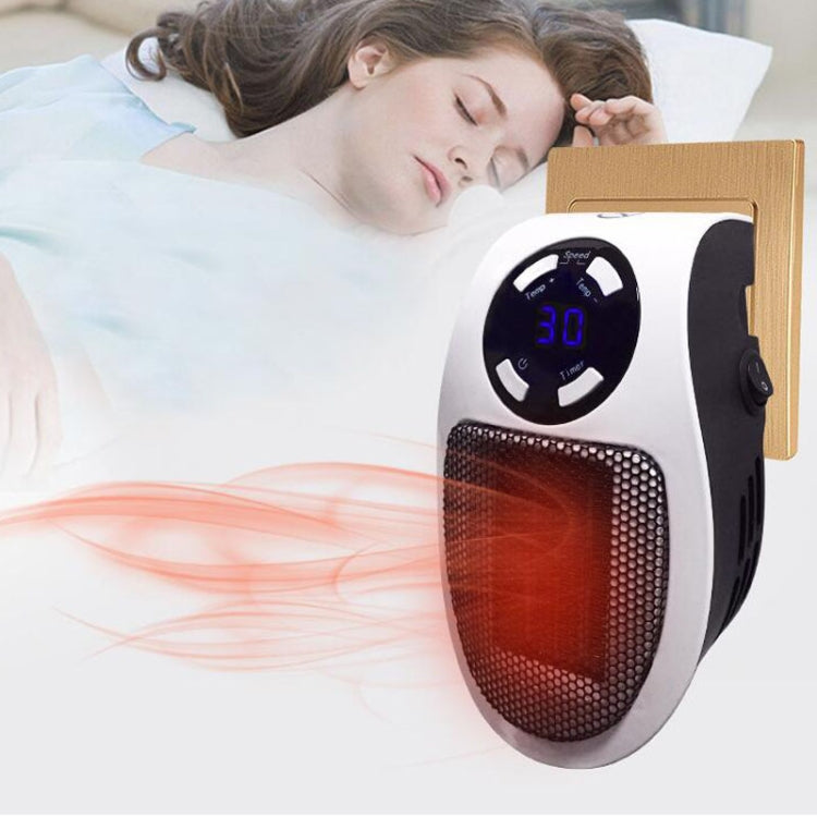 Mini radiateur électrique à brancher avec écran LCD pour bureau et maison, chauffe-pieds, avec télécommande UE, avec télécommande US 110 V, avec télécommande UK, sans télécommande UE, sans télécommande US 110 V, sans télécommande UK