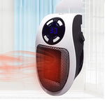 Mini radiateur électrique à brancher avec écran LCD pour bureau et maison, chauffe-pieds, avec télécommande UE, avec télécommande US 110 V, avec télécommande UK, sans télécommande UE, sans télécommande US 110 V, sans télécommande UK