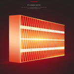 Mini radiateur électrique à brancher avec écran LCD pour bureau et maison, chauffe-pieds, avec télécommande UE, avec télécommande US 110 V, avec télécommande UK, sans télécommande UE, sans télécommande US 110 V, sans télécommande UK
