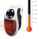 Mini radiateur électrique à brancher avec écran LCD pour bureau et maison, chauffe-pieds, avec télécommande UE, avec télécommande US 110 V, avec télécommande UK, sans télécommande UE, sans télécommande US 110 V, sans télécommande UK