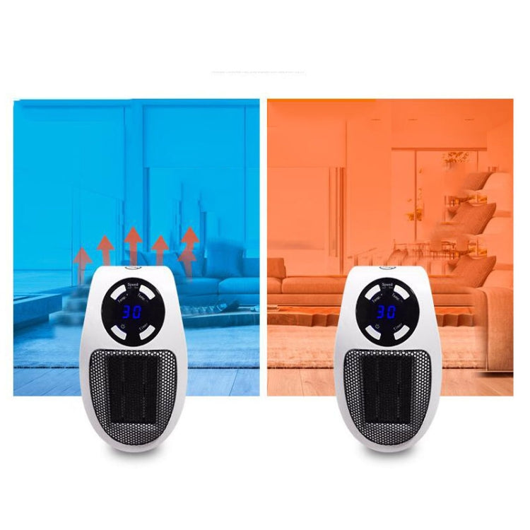 Mini radiateur électrique à brancher avec écran LCD pour bureau et maison, chauffe-pieds, avec télécommande UE, avec télécommande US 110 V, avec télécommande UK, sans télécommande UE, sans télécommande US 110 V, sans télécommande UK