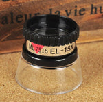 Loupe monoculaire 15X de poche portable, loupe tube pour réparation et carte