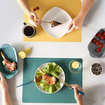 Nappe en silicone de qualité alimentaire de style nordique, tapis isolant écologique, Vert, Orange, Beige, Bleu ciel, Gris foncé