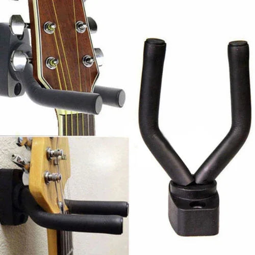 Lot de 3 crochets muraux courts en métal pour guitare, support métallique