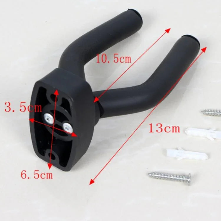 Lot de 3 crochets muraux courts en métal pour guitare, support métallique