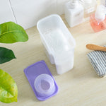 Boîte de rangement transparente en plastique pour lessive, 2L, 3L
