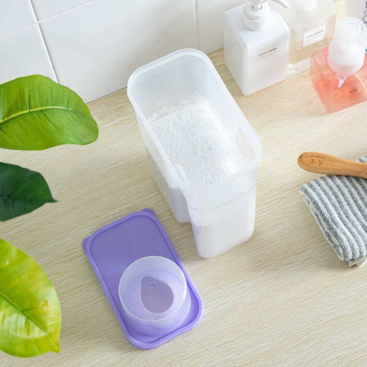 Boîte de rangement transparente en plastique pour lessive, 2L, 3L