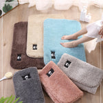 Tapis de bain absorbant antidérapant pour WC et chambre à coucher, 40x60cm, 50x80cm