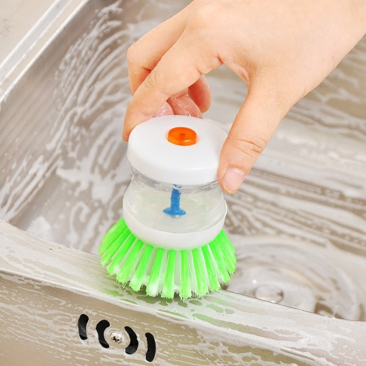 2 brosses de lavage de cuisine pour casseroles et vaisselle avec distributeur de liquide vaisselle, livraison de couleur aléatoire, brosse pour casseroles et vaisselle