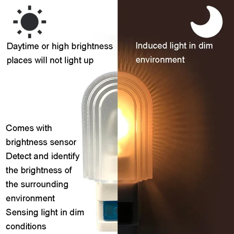 Veilleuse LED intelligente A38 à capteur, pour l'allaitement et la protection des yeux, lampe de chevet, prise RU