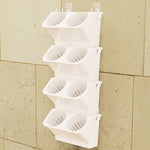 Pot de Fleur Mural pour Décoration Intérieure, Mur Végétal, Salon, Balcon, Boîte de Plantation Verte Verticale, Combinaison Stéréo de Pots Suspendus, Taille : 24x14x57 cm, 24x14x57cm(Blanc), 24x14x57cm(Vert Clair), 24x14x57cm(Vert Foncé)