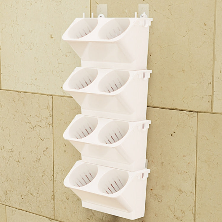 Pot de Fleur Mural pour Décoration Intérieure, Mur Végétal, Salon, Balcon, Boîte de Plantation Verte Verticale, Combinaison Stéréo de Pots Suspendus, Taille : 24x14x57 cm, 24x14x57cm(Blanc), 24x14x57cm(Vert Clair), 24x14x57cm(Vert Foncé)