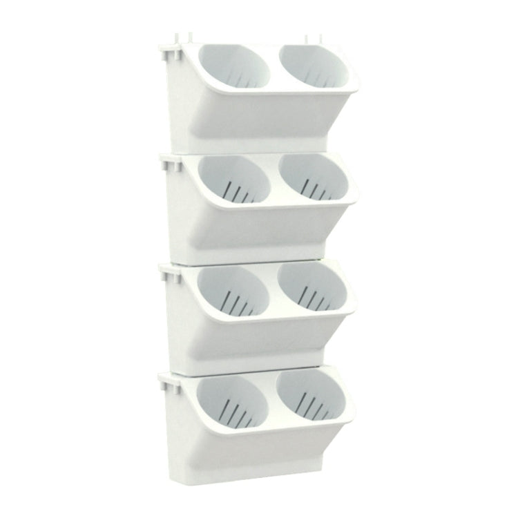 Pot de Fleur Mural pour Décoration Intérieure, Mur Végétal, Salon, Balcon, Boîte de Plantation Verte Verticale, Combinaison Stéréo de Pots Suspendus, Taille : 24x14x57 cm, 24x14x57cm(Blanc), 24x14x57cm(Vert Clair), 24x14x57cm(Vert Foncé)