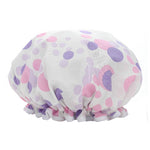 Bonnet de bain épais imperméable, double couche, couvre-cheveux de douche, accessoires pour femmes, bonnets de douche, taille : 28 cm
