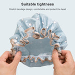Bonnet de bain épais imperméable, double couche, couvre-cheveux de douche, accessoires pour femmes, bonnets de douche, taille : 28 cm