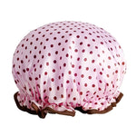 Bonnet de bain épais imperméable, double couche, couvre-cheveux de douche, accessoires pour femmes, bonnets de douche, taille : 28 cm