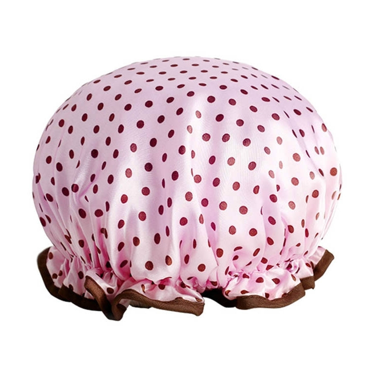 Bonnet de bain épais imperméable, double couche, couvre-cheveux de douche, accessoires pour femmes, bonnets de douche, taille : 28 cm