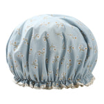Bonnet de bain épais imperméable, double couche, couvre-cheveux de douche, accessoires pour femmes, bonnets de douche, taille : 28 cm