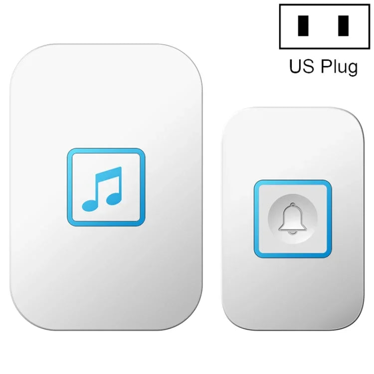 Sonnette de porte électronique CACAZI A86 avec télécommande, prise US, prise UK, prise EU