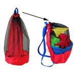 Sac de rangement pour jouets de plage pour enfants, sac filet de rangement pour outils de sable, sac à dos