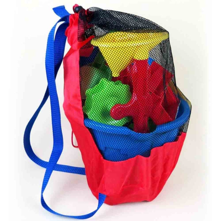 Sac de rangement pour jouets de plage pour enfants, sac filet de rangement pour outils de sable, sac à dos