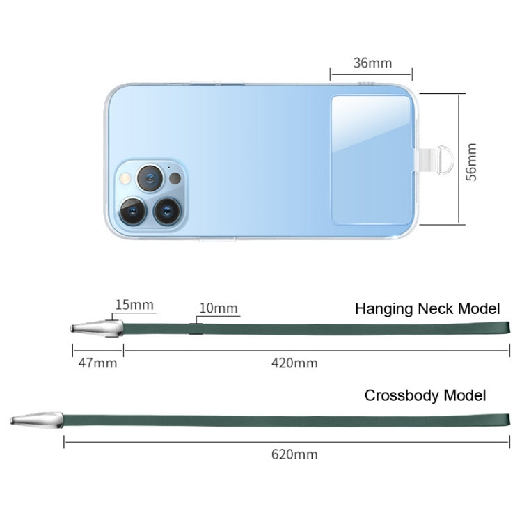 Lanière de téléphone anti-perte pour véhicule électrique avec patch, style : modèle tour de cou, modèle bandoulière