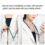Lanière de téléphone anti-perte pour véhicule électrique avec patch, style : modèle tour de cou, modèle bandoulière