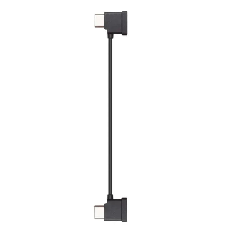 Câble de données USB-C d'origine pour la radiocommande DJI RC-N1, permettant de connecter un téléphone. Connecteurs : USB Type-C, micro USB standard, 8 broches.