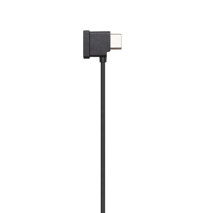 Câble de données USB-C d'origine pour la radiocommande DJI RC-N1, permettant de connecter un téléphone. Connecteurs : USB Type-C, micro USB standard, 8 broches.
