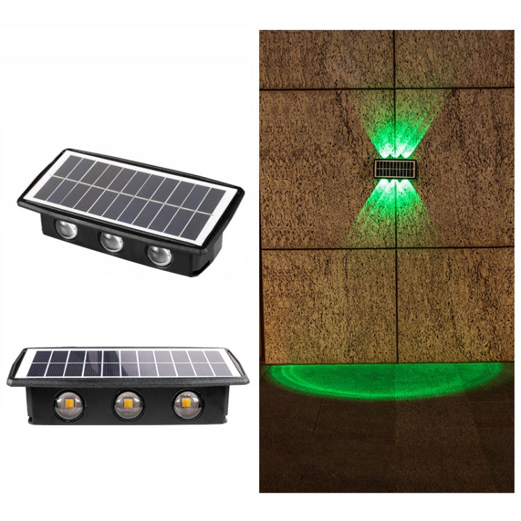 Applique murale solaire extérieure étanche, projecteurs doubles haut et bas, 4 LED, 8 LED, 6 LED