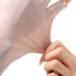 Gants de protection solaire demi-doigts en soie glacée pour femmes,Style :, Doigts séparés, Doigts liés