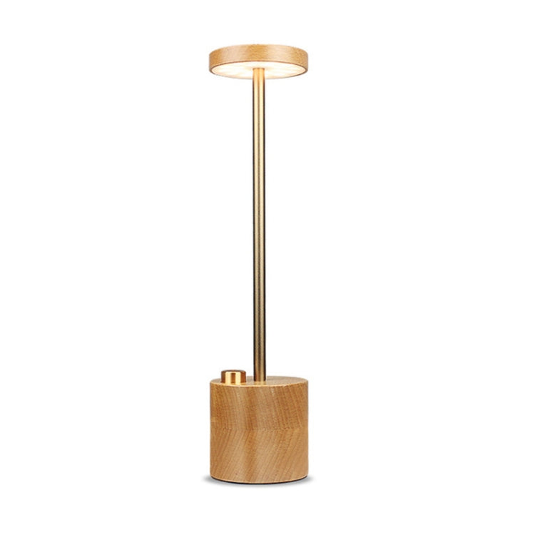 Lampe de bureau d'hôtel créative en bois massif rechargeable par USB LED Protection des yeux pour enfants, étudiants, dortoirs, lecture, apprentissage
