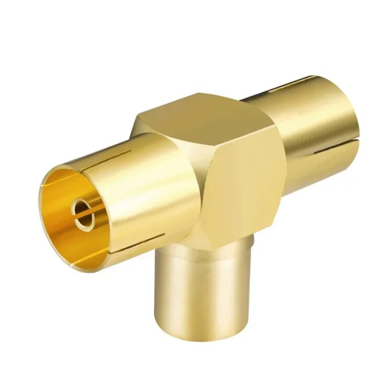 Adaptateur de câble coaxial, TV mâle vers 2x femelle, fiche d'antenne aérienne, TV mâle vers 2x femelle