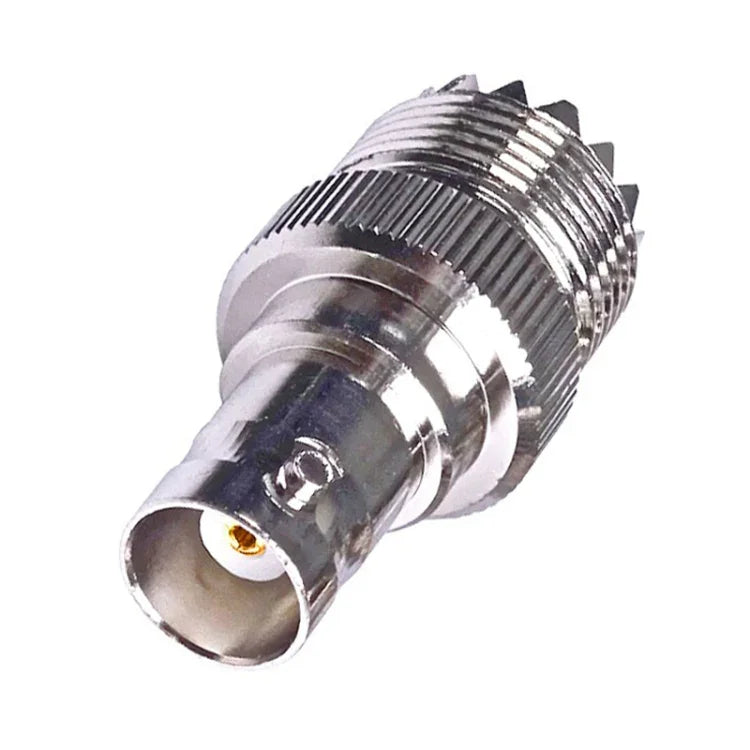 Connecteur adaptateur coaxial RF droit de type BNC Femelle vers UHF PL-259 Femelle, BNC Femelle vers UHF Femelle