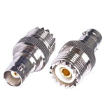 Connecteur adaptateur coaxial RF droit de type BNC Femelle vers UHF PL-259 Femelle, BNC Femelle vers UHF Femelle