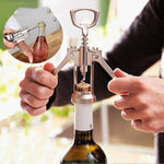 2 ouvre-bouteilles de vin rouge multifonctionnels en alliage de zinc pour la cuisine, ouvre-bouteilles en alliage de zinc