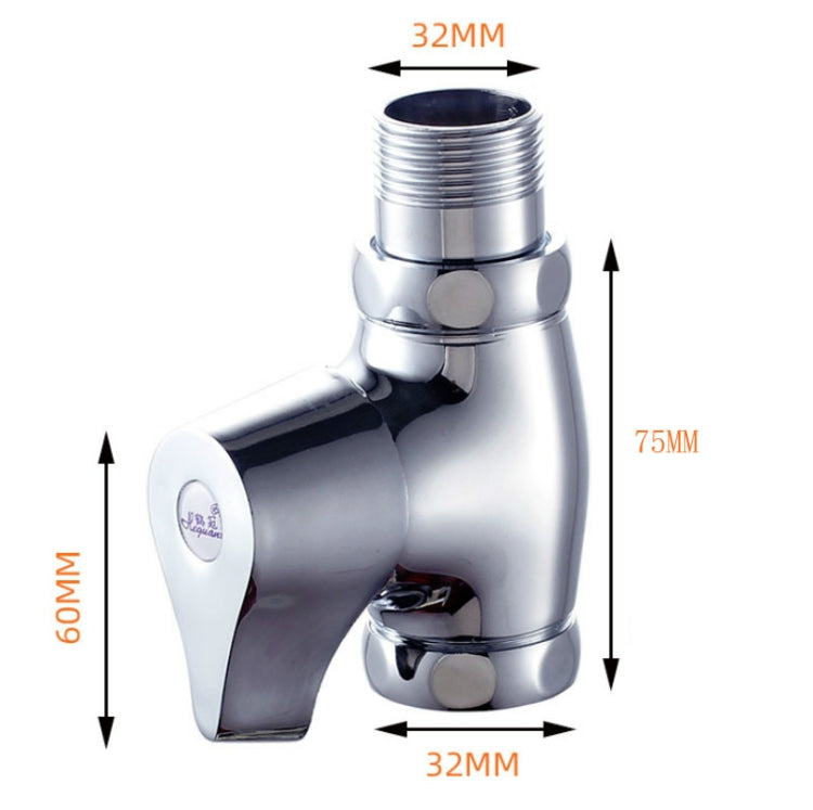 Soupape de chasse rapide en cuivre pour toilettes à la turque, corps moyen 1 pouce, corps large 1 pouce, corps moyen 20mm, corps large 20mm