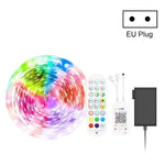 Kit Bluetooth bande lumineuse intelligente à contrôle sonore, étanche, 5050 RGB bande LED d'ambiance colorée avec télécommande 24 touches, 5M 150 LED, 5M 300 LED, 10M 300 LED, 10M 600 LED, 15M 450 LED, 20M 360 LED, 30M 540 LED