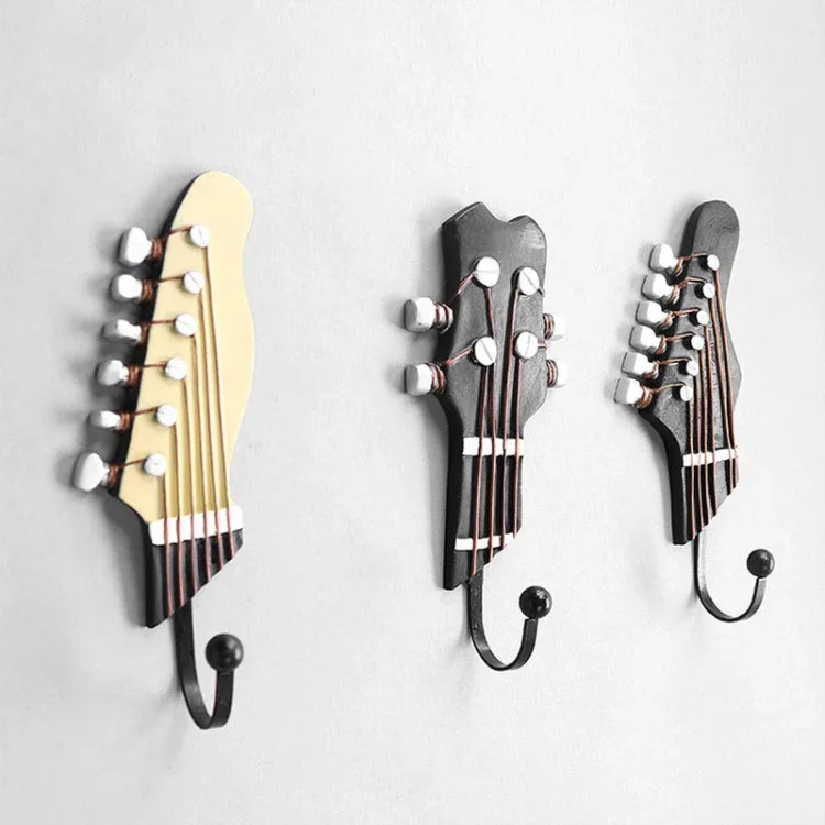 3 PCS Crochets décoratifs en forme de guitare pour la maison, crochet en forme de guitare