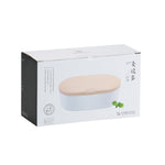 Boîte à déjeuner ovale simple en bois avec couverts, étanche, monocouche
