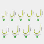 Hameçons doubles ISEAMA pour la pêche à la carpe grosse tête, pour canne à pêche à main et canne à lancer, tailles : 6, 8, 10, 12, 14