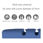 5 Pièces Ours En Silicone À 4 Trous, Organisateur Et Fixateur De Câble De Données Pour Bureau, 4 Trous
