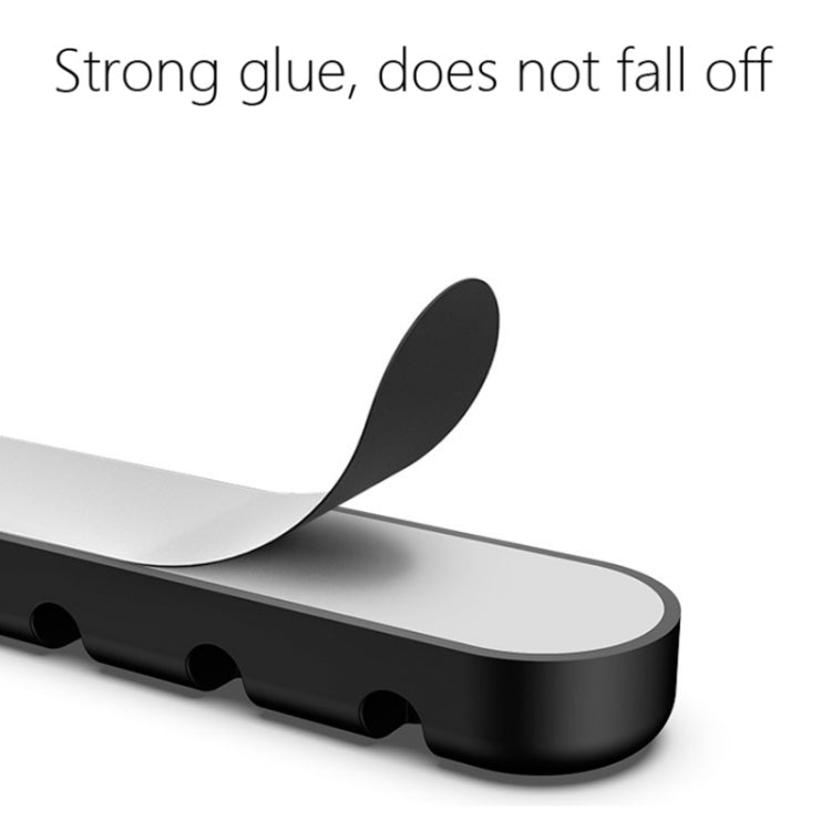 5 Pièces Ours En Silicone À 4 Trous, Organisateur Et Fixateur De Câble De Données Pour Bureau, 4 Trous