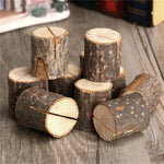 Lot de 10 supports photo en forme de souche de bûche, pinces à dessin, accessoires de décoration et de prise de vue pour la maison ou le bricolage.